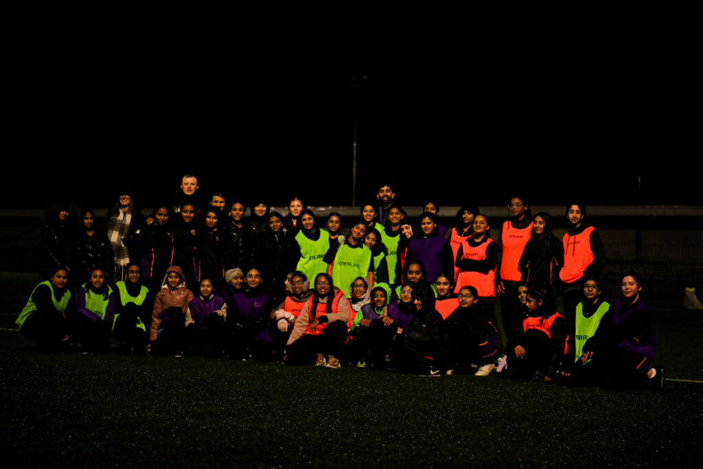 LOCAL HIGH SCHOOL TRAIN WITH THE LONDON BEES